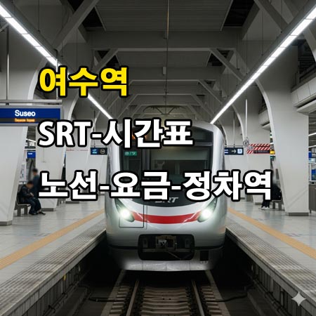 여수역-SRT-시간표-정차역-노선도-첫기차-마지막기차-요금표