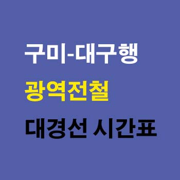 구미역-대구역-전철-대경선-시간표-정차역-노선도-첫기차-마지막기차-요금표