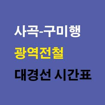 사곡역-구미역-전철-대경선-시간표-정차역-노선도-첫기차-마지막기차-요금표