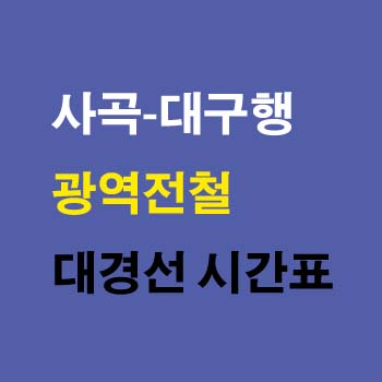 사곡역-대구역-광역전철-시간표-대경선-정차역-노선도-첫기차-마지막기차-요금표
